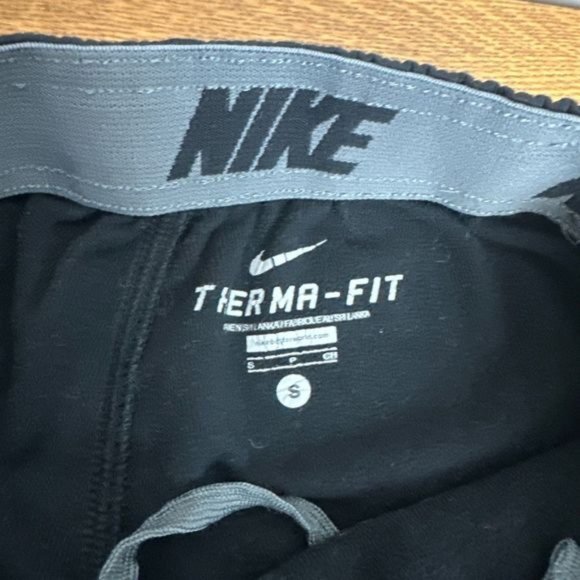 Therma Fit Sweatpants Fleece Lined Mens Sz S Black Athletic Training Pants - Picture 6 of 10